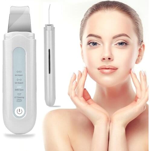 Skin Scrubber Exfoliating Scraper Remove Blackheads Ion Vibration Acne Ultrasonic Deep Face Cleaning Skin Care Tool Pore Cleaner
