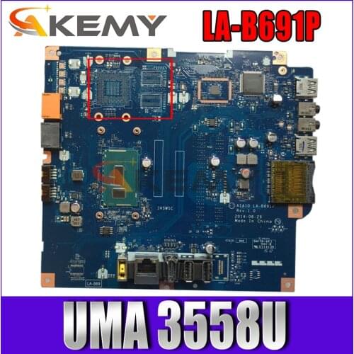 LA-B691P UMA 3558U motherboard fit for Lenovo C20-30 C2030 ALL IN ONE PC mainboard