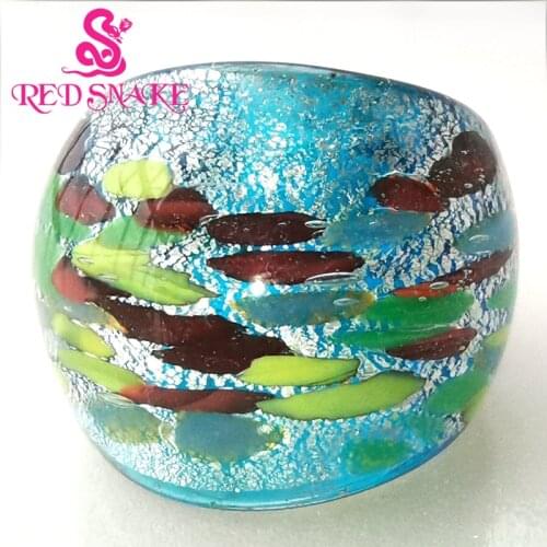 RED SNAKE Brand Fashion Ring Handmade Murano Glass Multifarious Rings RSMG0000#328