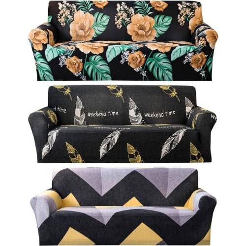 Washable Sofa Cover Printed Slipcovers Stretch Sofa Covers For Living Room Elastic Couch Chair Cover Sofa Towel Home Decor