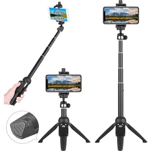 2 In 1 Bluetooth Selfie Stick Tripod With Remote Control Aluminum Alloy Phone Holder Tripod Camera Self-Timer Artifact Rod Stick