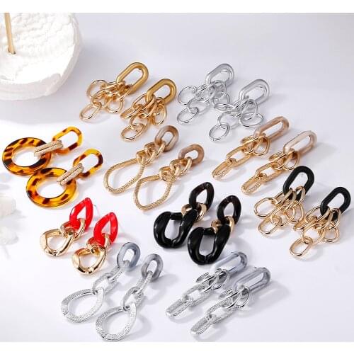 Itenice Women Tassels Chain Earring Unusual Earrings Fashion Drop Earrings 2021 Long Chain Earrings For Women Female Jewelry