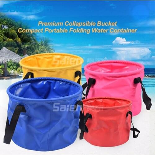 30L Collapsible Bucket, Foldable Water Container Portable Folding Wash Pail for Beach, Travel, Camping, Fishing, Gardening, Car