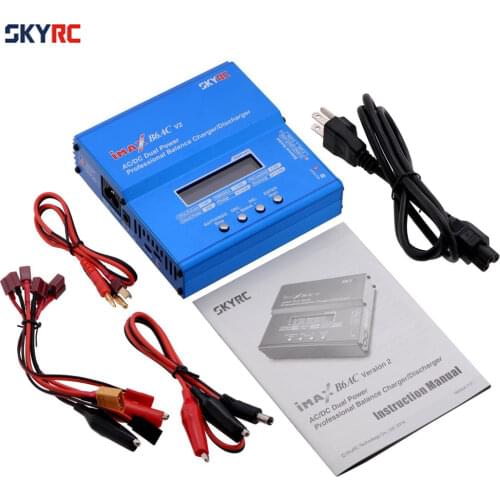 Original SKYRC iMAX B6AC V2 Charger 50W Lipo Battery Balance Charger RC Discharger Helicopter Quadcopter Drone Battery Charger