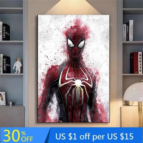 The Amazing Spider-Man Comics Canvas Marvel Superhero Modern Print Posters Painting bedroom Home Cuadros Decor aesthetic