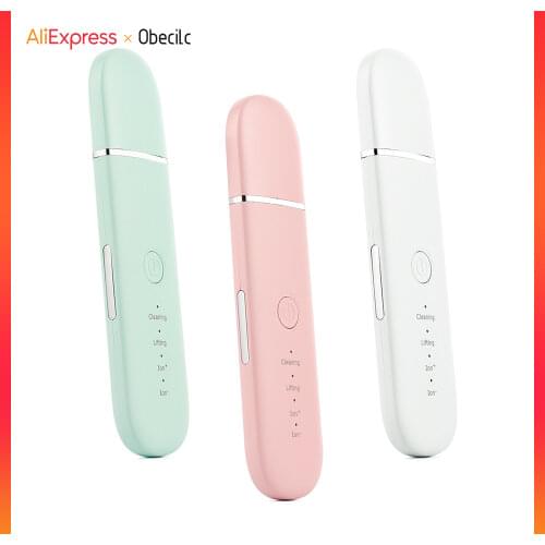 Professional Facial Cleaning Ultrasonic Skin Scrubber Blackhead Acne Spots Removal Deep Face Cleaning Machine Lifting Massager