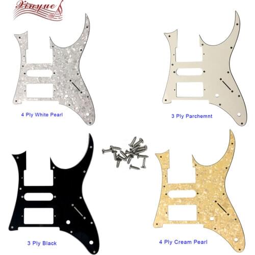 Pleroo Custom Guitar Parts - For 10 mountong screws MIJ Ibanez RG 350 DX Guitar Pickguard HSH Humbucker Pickup Scratch Plate