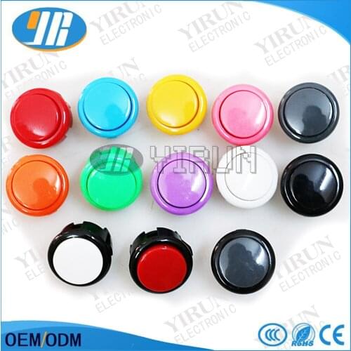 100pcs free shipping 30mm cassette button button arcade game machine Fighting KOF animation frame button