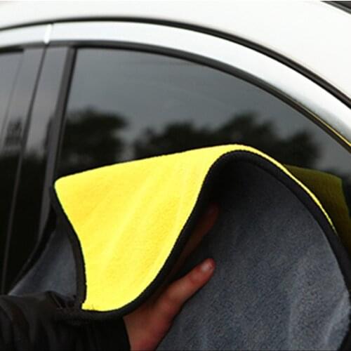 30x30/60CM Car Wash Microfiber Towel Car Styling Polishing Wash Towel Drying Cloth Hemming Auto Cleaning Cloth