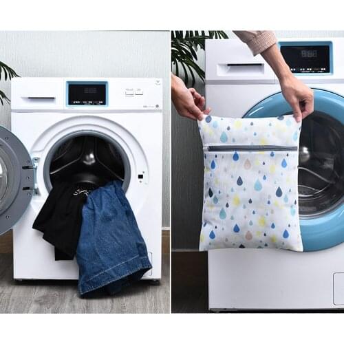 5pcs Foldable Zippered Mesh Laundry Wash Bags Delicates Lingerie Bra Socks Underwear Washing Machine Clothes Protection Net