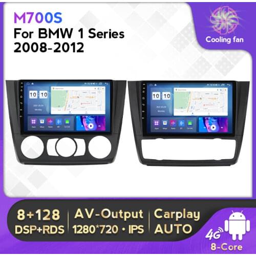 1280X720 Android Car Radio GPS Navigation WiFi CarPlay Multimedia Player for BMW 1 Series E81 E82 E87 E88 IPS NO DVD 2din