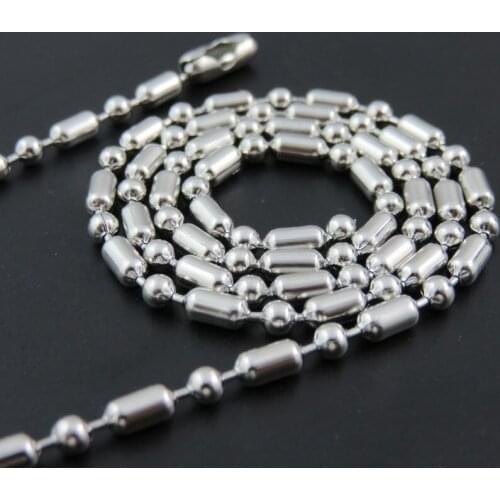 2/2.4/3.2mm 45-120cm Stainless Steel Chain Necklace Pendant Chain, Fashion DIY Jewelry Accessories