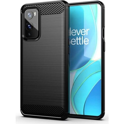 For OnePlus 9 Pro 9Pro Carbon Fiber Cover Phone Bumper Case Full Protection Shockproof Anti Drop Shell