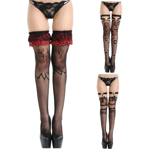Long Stockings Over Knee Black Stockings Sexy Thigh High Mesh Stocking Cute Transparent Lingerie New Panttern Kawaii Stockings