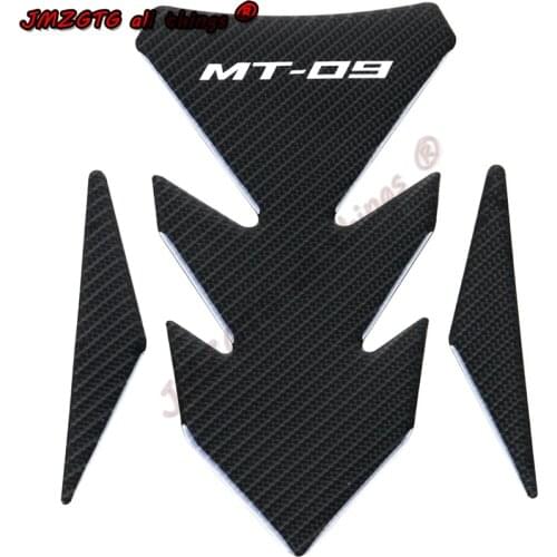 For Yamaha MT09 MT-09 Tank Sticker 3D Carbon Look Motorcycle Tank Pad Protector Decal Stickers Case