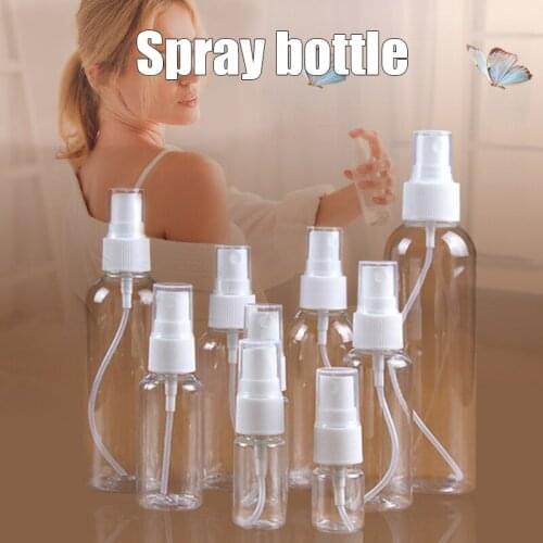 5/10/20/30/50/60/80/100/150/200ml Spray Bottle Clear Empty Sprayer Bottle Transparent Container Portable for Travel Cosmetic EK