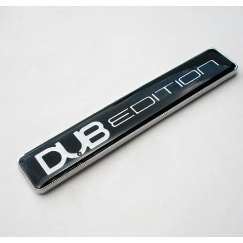 Chrome Emblem Dub Edition Badge For VW T4 T5 Transporter GOLF R32 R36 GTI TURBO MK4 MK5