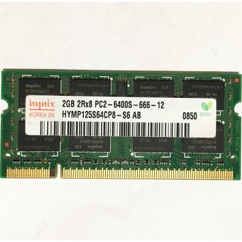 Hynix ddr2 2gb 800MHz RAM 2GB 2Rx8 PC2-6400S-666-12 Laptop memory DDR2 800MHz 2GB