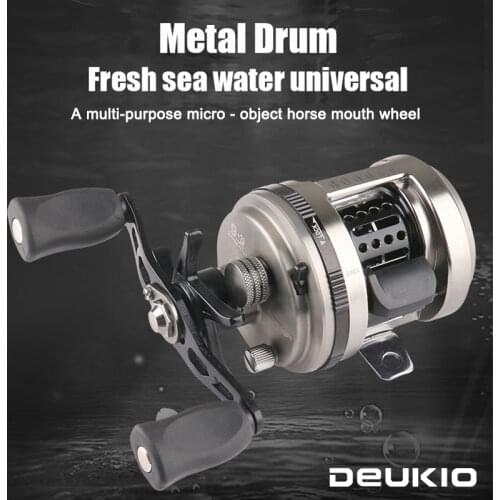 DEUKIO DX Fishing Reel Right/Left Handle 9+1BB Carp Saltwater Fishing Spinning Reel Metal Spool Water Resistance Spinning Reel