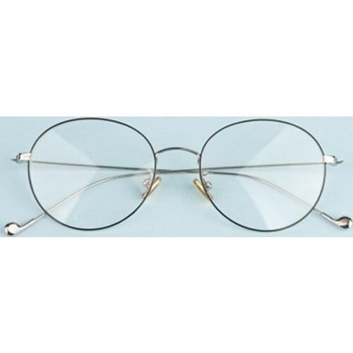 Round Pescription Men Glasses Women Eyewear Frames Retro Myopia Computer Glasses Frame Male clear Optical Female Gold Glasses