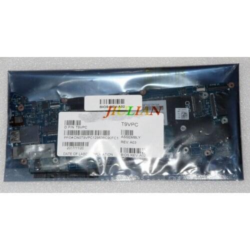 Laptop Mainboard CN-0T9VPC For Dell XPS 13 9360 Laptop Motherboard 8GB w/ i5-7200U 2.5GHz CPU T9VPC 0T9VPC
