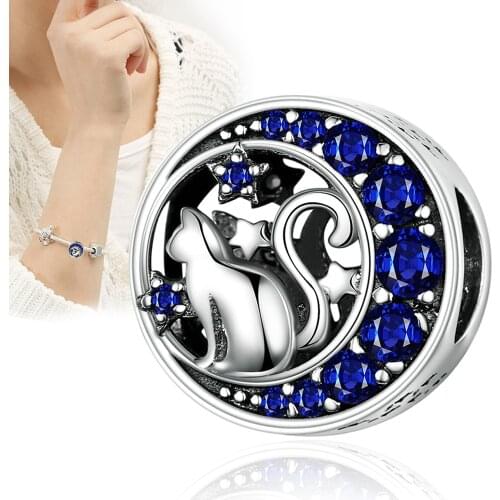 Moon Stars Charm Bracelet Accessories Decoration DIY for Bangle Jewelry Women Lady d88