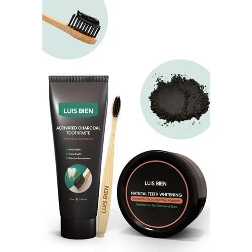 Teeth Whitening Set-Bamboo Toothbrush Special Production Dental Care Set Oral Care Products Permanent Solution Certified Product