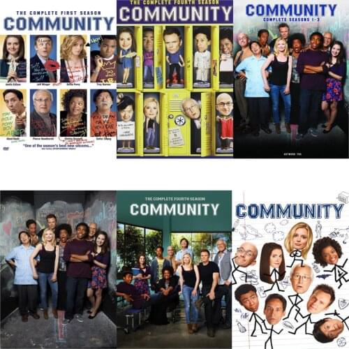TV Show Community Posters Glossy Paper Vivid Color Home Wall Decoration