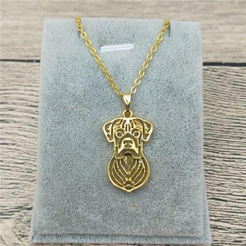 New Boxer Necklace Trendy Style Boxer Pendant Necklace Pet Dog Jewellery Women Charm Jewelery