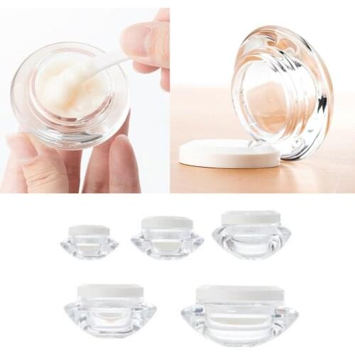 Plastic Empty Makeup Pot Samples Cosmetic Containers Jar Storage Organizer