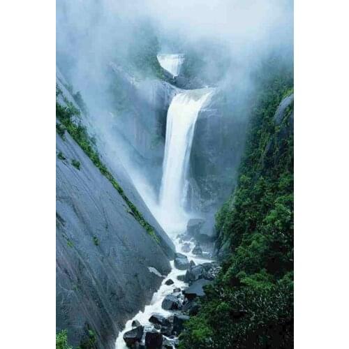 Natural waterfall backgrounds newborn photography vinyl scenery wallpaper photo backdrop in photo studio kits photophone lv-1511