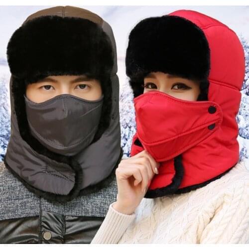 Unisex Fleece Hats Keep Warm Outdoor Hiking/Fishing/Climbing Windproof Hat All Cover Face Sports Hat Men Women Winter Use