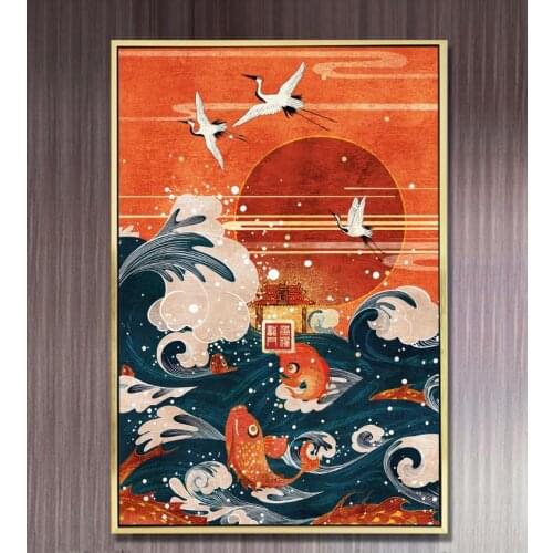 Modern Canvas Ready-made Painting Poster Luxury Wall Decoration Print Canvas Painting Picture Home Wall Art Graffiti Decoration