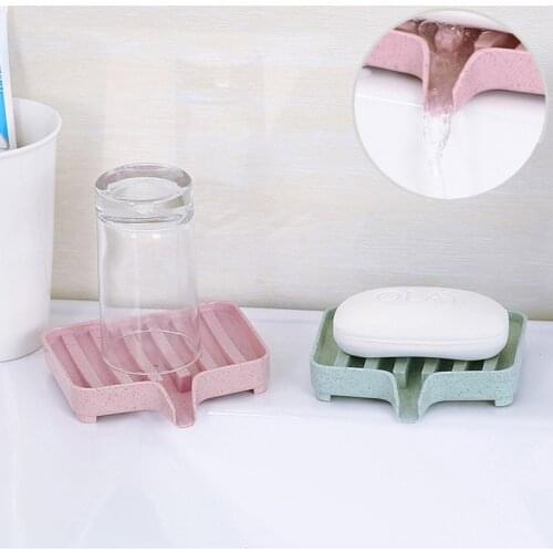 Spons Houder Pp Tarwe Stro Opbergrek Afvoer Zeepkist Tray Zeepkist 1 Pcs Douche Zeep Tray Tool Zeepbakje plaat Houder