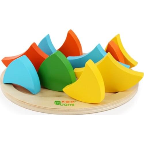 Creative Preschool Board Games Rainbow magic jigsaw Learning Board Montessori Early Education Teaching Aids Toy