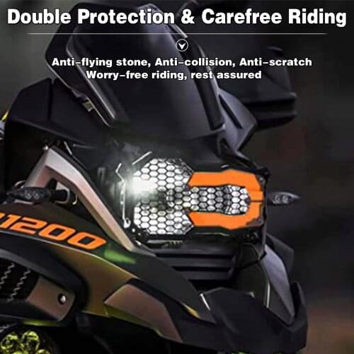 Motorcycle Headlight Protector Grille Guard Cover Protection Grill with Lamp Patch for BMW R1250GS R1200GS Adventure LC ADV 2014