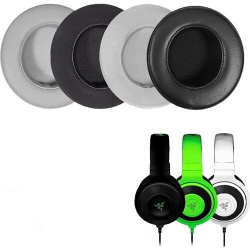1 Pair Replacement Earmuff Ear Cushion for Razer Kraken Pro 7.1 V2 Headset Headphone Sponge Cover Oval Ear Earbuds
