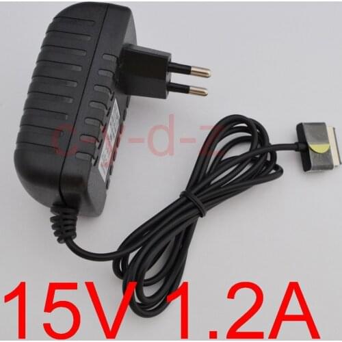 High quality 1PCS 15V 1.2A Tablet Battery Charger EU Plug for Asus Eee Pad Transformer TF700T TF101 TF201 TF300T TF301T