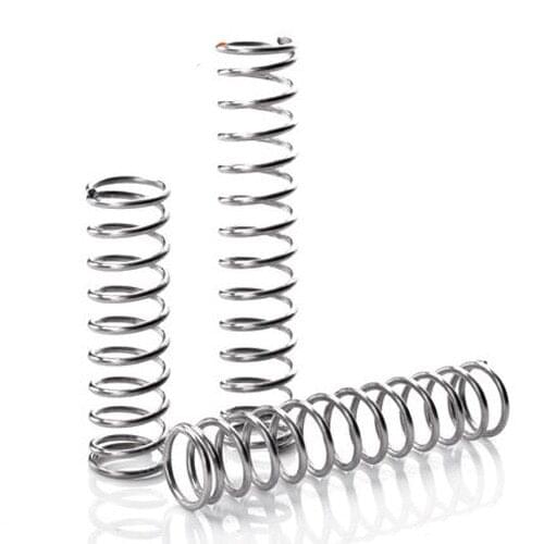 10Pcs 1mm Wire Diameter 7mm Outside Diameter 10mm-50mm Length Stainless Steel Compression Pressure Spring High Quality