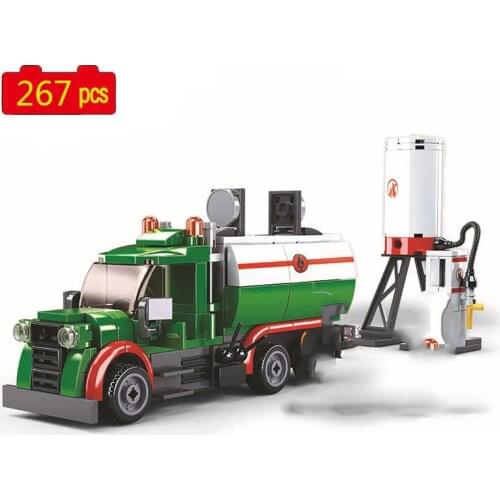 2021 City Creator Series City Construction Machinery Fuel tank car Building Blocks Bricks Toys Gifts