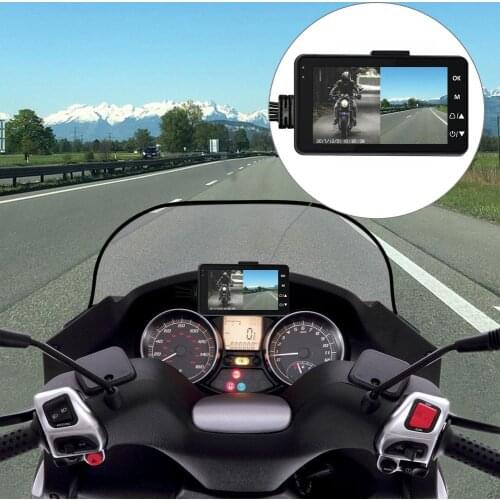 3 Inch 1080P HD Motorcycle Driving Recorder Waterproof Double Mirror Winter Windproof Skiing Glasses Goggles Outdoor Sports