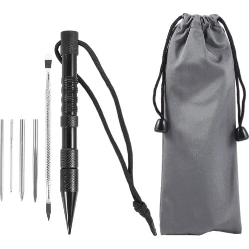 4/6PCS Paracord Needles Knitting Tool Aluminium Parachute Cord Paracord Stitching Needles Set Bracelets DIY Knitting Tool Kit