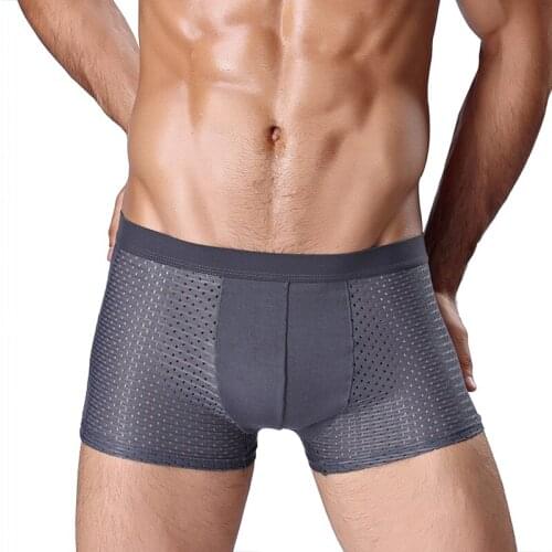 4 Pcs/pcs Men Boxer Short Mens Underwear Man Boxers Boxershort Panties Man Boxeur Homme Underpants Mesh Sexy Plus Size Boxer