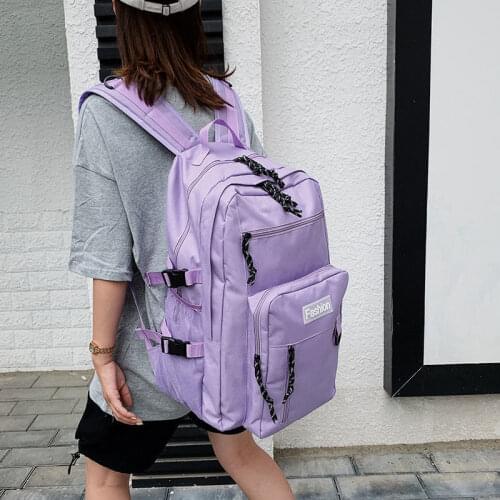 Large Nylon Men Backpack Women Girls School Bags for Teenagers Boys Middle Student Backpack Young Bagpack 2021