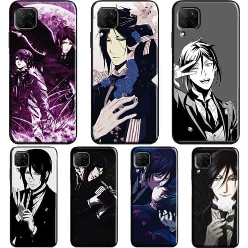 Black Butler Case For Huawei P20 Lite P40 P30 Pro Nova 5T P Smart Z 2019 2021 Honor 10 Lite 9X 8X Cover