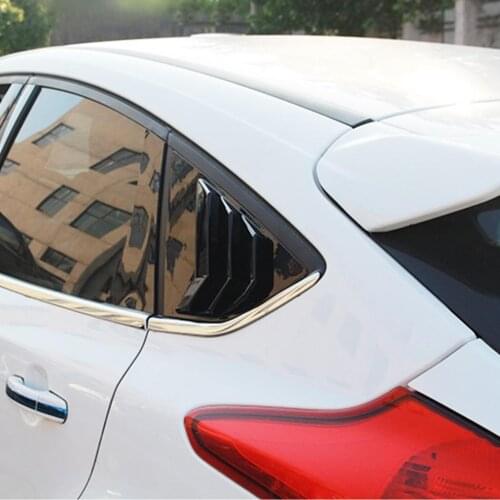 For Ford RS MK3 2012-2018 Car Rear Window Blinds ABS Plastic Black