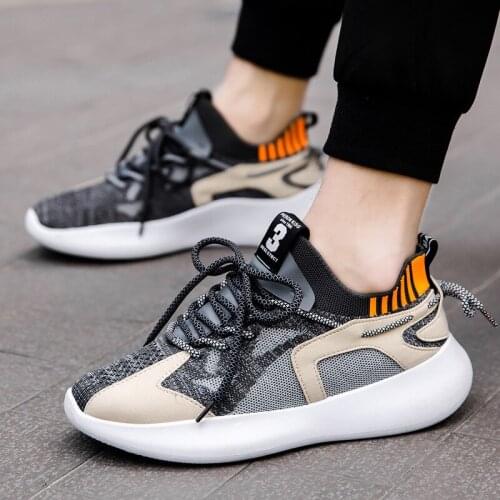 Summer Nice Breathable Running Shoes Mesh Casual Shoes Flying Woven Mens Sports Shoes Men Fashion Sneakers Mens Vulcanize Shoe