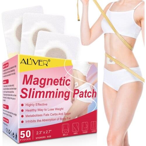 Magnetic Slimming Patch Natural Ingredients Weight Loss Navel Sticker Detox Adhesive Fat Burning Slim Patches Health Care Pads