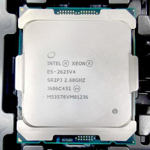 Intel Xeon E5 2623V4 E5 2623 V4 E5-2623V4 2.60GHZ 4-Core 10MB SmartCache FCLGA2011-3 TPD 85W E5-2623 V4 X99 motherboard