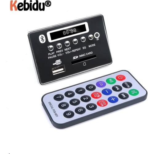 MP3 Player DC 5V Automobile Car Bluetooth MP3 WMA FM Decoder Board Plate Audio Module USB Radio Car MP3 Speaker Accessories